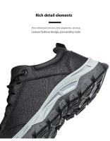 Nuevos deportes multifuncionales de cuero de fibra ultrafina de alta gama para hombre para moda al aire libre, antideslizantes, impermeables y transpirables - details 8
