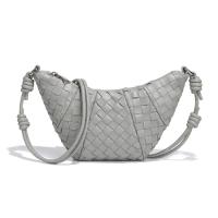Bolso de Croissant tejido de alta gama hecho a mano para mujer, diseño Original de nicho, cruzado de un solo hombro, cuadrado pequeño, nuevo - details 6