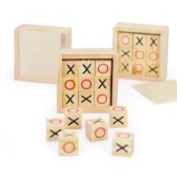 Tres en raya XO de madera para el entrenamiento educativo de la lógica y el pensamiento de los niños, Juegos interactivos de sobremesa para dos jugadores - details 0