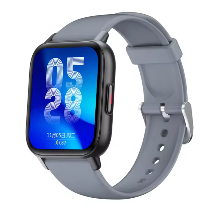 Reloj inteligente con pantalla completamente táctil de 1,69 pulgadas, oxígeno, presión arterial, prueba de frecuencia cardíaca, recordatorio de llamadas entrantes, IP67 - 1