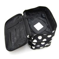 Bolsa de cosméticos de gran capacidad con cremallera de doble capa para mujer, bolsas de maquillaje, organizador de artículos de tocador de viaje portátil - details 3