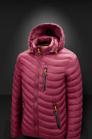 CHRLCK-Chaqueta de senderismo para hombre, abrigo impermeable, cortavientos térmico a prueba de viento, talla grande - details 10