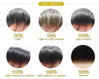 Tupé con Base de piel ultrafina para hombre, prótesis capilar Invisible, sistema de cabello humano Natural, v-looped, 0,03mm - details 8
