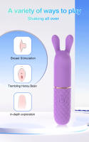 Mini vibrador de bala con carga USB para mujer, estimulador de 10 velocidades de clítoris, masturbación erótica, productos para adultos, Juguetes sexuales - details 2