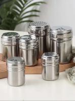 Botellas de sal y azúcar, tapas giratorias, utensilios de cocina multiusos de acero inoxidable y mezcladores de pimienta, tarros de especias, tarros de condimentos - details 1