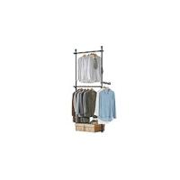 Perchero de Ropa Telescópico con 5 barras y 2 cestas Altura Ajustable 200-270 cm KLS04-BR ES - details 21