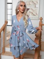 Minifalda corta retro elástica de manga larga para mujer elegante y hermosa - details 6