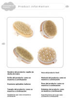 Cepillo Exfoliante de Cuerpo Seco Cerdas de Plástico para Renueva la Piel, Soporte Linfático, Impulso Circulatorio Elección Sustentable para Desintoxicación Suave, Exfoliación de Spa - details 1