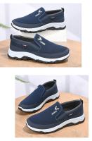 Zapatos De Lona Para Hombre Con Suela Suave Casual Transpirables Cómodos Con Mangas Slip-On Zapatillas De Tela Oxford Antideslizantes Resistentes Al Desgaste Para Primavera/Otoño - details 7