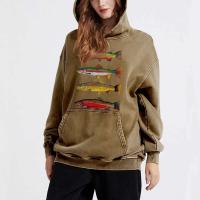 Sudadera con Capucha de Pescado para Mujer Ouwu Moda de Lujo, Cómoda y Suelta, Ideal para el Invierno - details 4