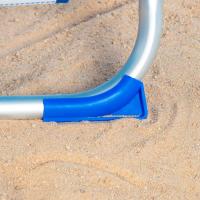62262 - Pack de 2 sillas plegables multiposición para playa, jardín, terraza o camping beige, Medidas 64x11x64cm, 4 posiciones, con cojín en el cabecero, Incluye asa de transporte, Ibiza X2 - details 20