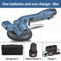 Máquina para solador, 12 V, vibrador, elevador de succión al vacío de alto rendimiento para colocar azulejos y azulejos de pared (disco abrasivo de goma + 1 batería) - details 2