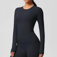 Camisetas de Entrenamiento Sin Costuras para Mujer Ropa Deportiva de Yoga de Manga Larga - details 6
