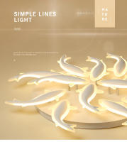 Luz de Techo Moderna Simple Koi 100CM Luz de Estudio LED Art para Dormitorio Restaurante - details 0