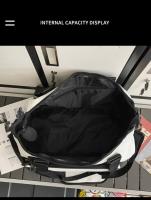 Combi-Bolsa para raqueta de Tenis, raqueta padel, bádminton aqueta, Unisex Adulto, Negro/Blanco - details 24
