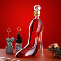 Botellas de whisky con forma de tacones altos, 375ml, 700ml, cristal, Merlot, ron, vodka, botellas, dispensadores de vino, herramientas de bar - details 1