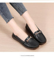 Zapatos De Mujer De Cuero Auténtico Nuevos Antideslizantes Y Ligeros Talla Grande 35-44 Zapatos Planos Para Primavera Y Otoño Con Decoración Metálica - details 25