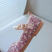 Zapatos de cuero con diamantes de imitación brillantes para niñas, zapatos de cristal para niñas, zapatos planos de vestir para niñas, fiesta de boda, perlas, abalorios ostentosos - details 25