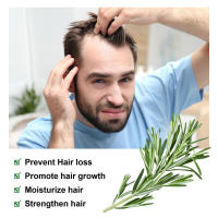 El romero denso repara el cabello, fortalece las raíces hidratadas, espesa, suaviza el cuidado y el aceite esencial para el cabello - details 4