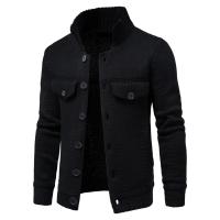 Chaqueta de Punto para Hombres Cálida, Gruesa, Manga Larga Cardigan de Lano para Invierno - details 2