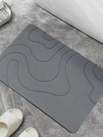 Alfombra de baño de piedra de diatomea Alfombra antideslizante para puerta de inodoro, estera de ducha de piedra de diatomea de secado rápido, alfombra absorbente de diatomea para interior - details 3