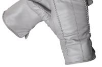 Guantes de piel de oveja para mujer, manoplas cortas de terciopelo fino para pantalla táctil, de cuero, de buena calidad, para invierno, 2226 - details 127