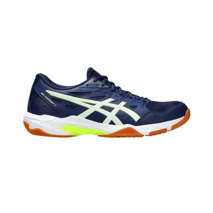 Leten GEL-ROCKET 11 ZAPATOS DE BÁDMINTON AZUL EXPANSIÓN/AMARILLO SEGURIDAD - 1