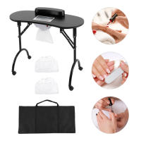 MESA DE MANICURA portátil con ventosa negra, mesa plegable para uñas con 3 bolsas de vacío para recorte, belleza, cuidado de uñas - details 10