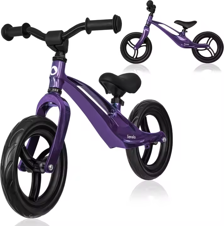 Pedales Deportivos de Magnesio Ligeros, Robustos, Altura Ajustable, Ruedas de 12", Manillar y Sillín Ajustables - 1