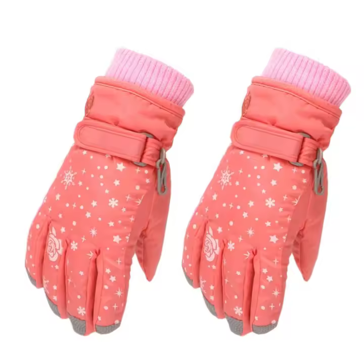 Guantes de esquí para niños, manoplas gruesas y cálidas para deportes al aire libre, impermeables y a prueba de viento, para ciclismo, Snowboard y nieve, Invierno - 1