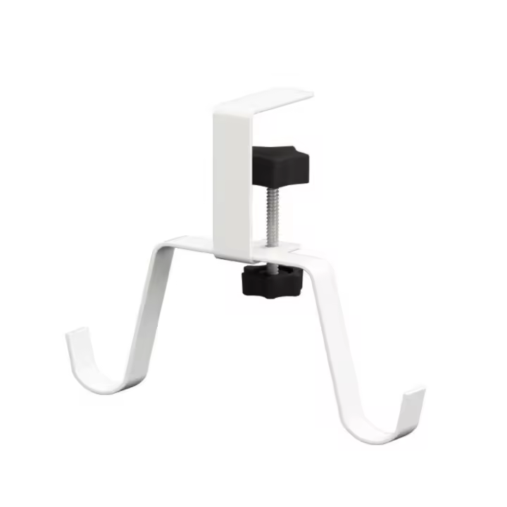 Colgador de mesa portátil para escritorio, soporte ajustable sin perforaciones para bolso, decoración de almacenamiento, gancho para bolsa colgante multifuncional - 1
