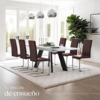 Juego de Sillas de Terciopelo Sillas de Comedor Ergonómicas Versátiles - details 34