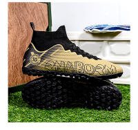 Zapatos de fútbol TF/FG para hombre, botas de fútbol de tobillo alto para niños pequeños, hierba antideslizante para exteriores, zapatillas de entrenamiento Multicolor, nuevas - details 31