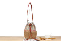 2025 nueva bomba cinturón bolsa de cubo bolsa de hombro bolsa tejida bolsa de playa de verano bolsa tejida empalme bolsa de rayas - details 8