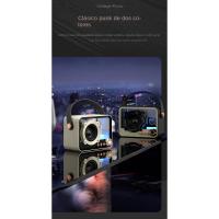 Gato de la suerte de cristal de Audio Bluetooth Mini altavoz portátil Bluetooth Subwoofer portátil al aire libre luz ambiente - details 2