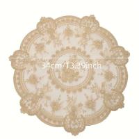 Posavasos de café personal ENCE francés vintage, mantel bordado romántico, alfombra de mesita de noche europea rústica INS - details 7