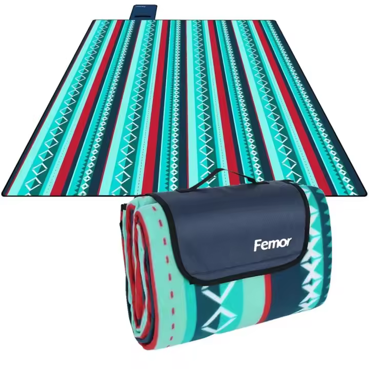 Manta de Picnic AuAg, estera de Picnic Extra grande para exteriores, manta de Camping, manta de playa, estera de arena impermeable plegable, senderismo y viajes - 1