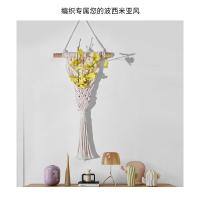 Bolsa Tejida a Mano Estilo Nórdico - Decoración de Flores Secas (Yute Natural, Diseño Minimalista) para Salón, Porche y Airbnb - details 5