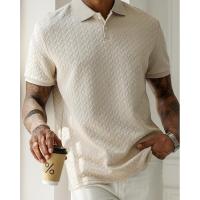 Temu Shein Camisa de manga corta con botones y cuello vuelto de color sólido para hombre Casual Diario - details 2