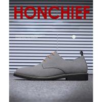 Zapatos informales de gamuza para hombre, calzado con cordones, Oxford azul, planos, transpirables, talla grande 38-48 - details 4