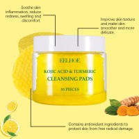 Almohadillas limpiadoras de Ácido Kójico de cúrcuma, crema hidratante, exfoliante, piel suave, limpieza profunda, reduce los poros, abrillantador, cuidado de la piel - details 9