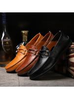 Zapatos de hombre de cuero suave Zapatos de punta de primavera-verano, zapatos de cuero británico casuales, zapatos grandes en tamaño - details 0
