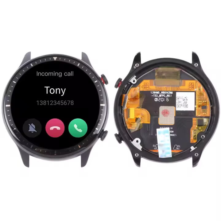 Pantalla LCD original para Amazfit GTR 2 digitalizador montaje completo con marco (negro) - 1