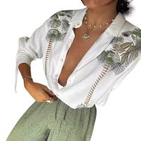 2025 nueva moda ropa de mujer, camisa estampada de manga larga + conjunto de pantalones, conjunto de dos piezas, casual relajado - details 4