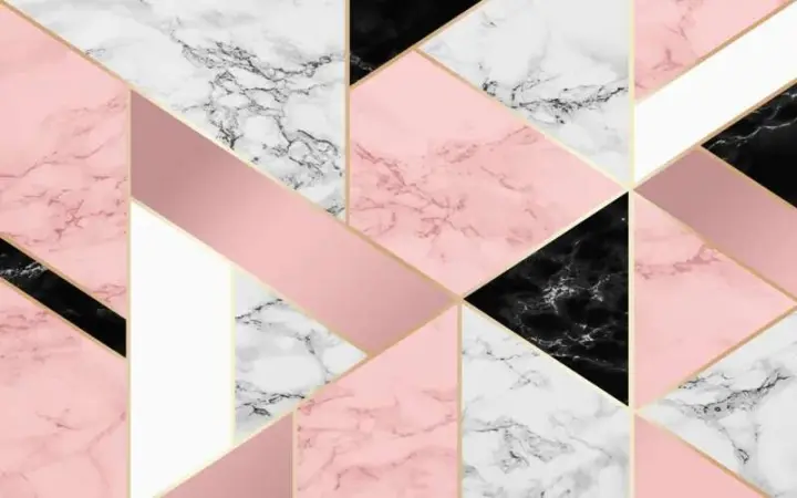 Papel Tapiz Mural 3D de Marmolina Decoración de Hogar de Moda para Tienda de Belleza Salón - 1