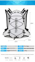 Nueva mochila de equitación multifuncional al aire libre bolsa de agua maratón mochila plegable ligera senderismo bolsa de senderismo - details 2