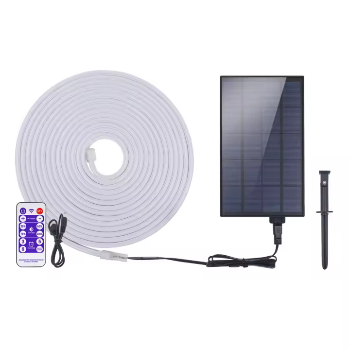 Luz de neón impermeable IP67, lámpara Solar de 12V, 120LED/M, tira de neón de 3000K, 6000K, blanco, rojo, verde, azul, cinta Flexible de luz LED - 1