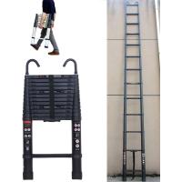 Escalera telescópica de 6,2 m con 2 ganchos, 15 peldaños, de aluminio, portátil, antideslizante, multiusos, capacidad de carga de 150 kg, EN131 - details 9