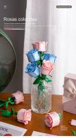Regalos hechos a mano de bloques de construcción, flores inmortales, San Valentín, Navidad, Madre, Maestra, Día de la Mujer, - details 4