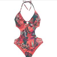 Traje de baño retro para mujer, bañador de cintura alta, traje de baño de una pieza, traje de baño brasileño, conjunto de bikini con realce - details 2